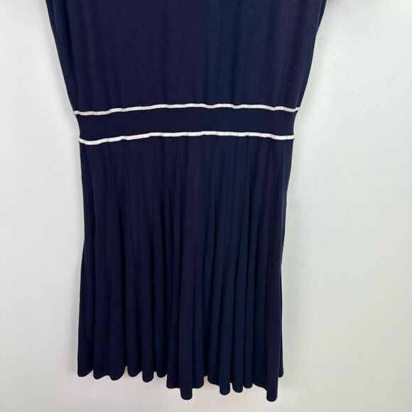 Draper James Women’s Navy White Heart Dots Necktie Sweater Dress - Picture 10 of 11
